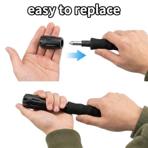 6-Pack 23mm Walking Stick Ferrules,Wide Bore Rubber Tips for Thick Poles — view 5
