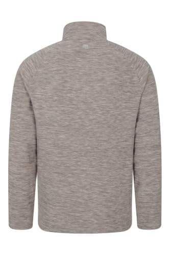 Mountain Warehouse Snowdon Mens Half-Zip Fleece Jumper Light Br XXS — view 2