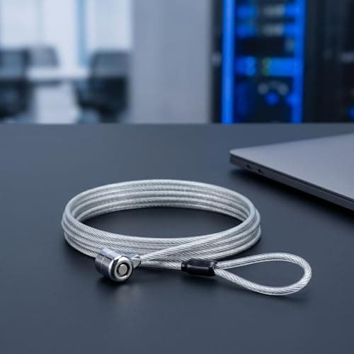 Laptop Locking Cable with Key for Projector Notebook Security — view 5