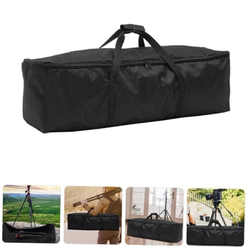 TEHAUX 2pcs Tripod Carrying Case Set with Zipper Design Large Capacity Oxford Cloth Bag for Portable Tripod Storage Foldable Lightweight Suitable for Travel and Photography — view 3
