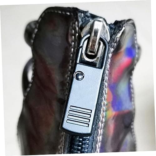 Anneome 4pcs Multi-Function Zipper Pullers for Clothing Bags Black Zipper Head Repair Kit for Jackets Luggage Backpacks DIY Projects and Replacement Needs — view 3