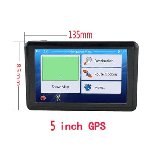 FACAIIO 5" Satellite Navigator for Vehicles, 4GB Storage, High — view 4