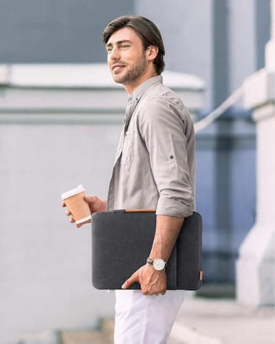 Inateck 16 Inch Laptop Sleeve 360° Protective Case with Handle — view 6