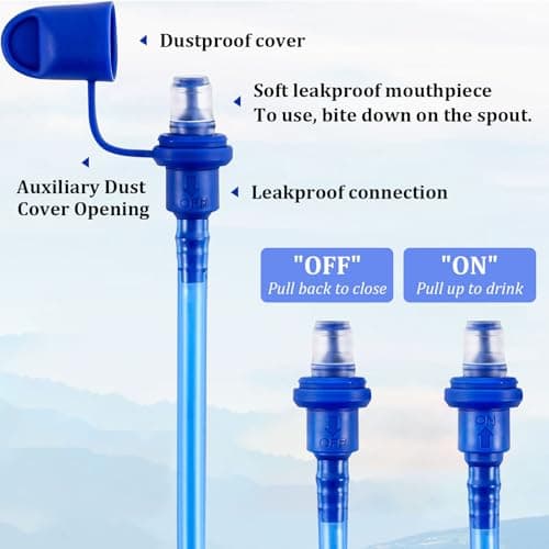 QUIIEOSKIA 2L Water Bladder 2L Leak-Proof Hydration Bladders, BPA Free — view 4