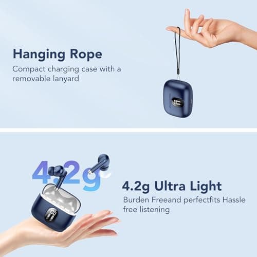 QXQ S26 Wireless Earbuds, In Ear Noise Cancelling Bluetooth 5.4 Headphones — view 2