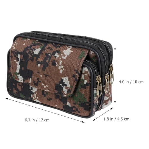 Canvas Waterproof Phone Storage Bag with Belt for Men Travel — view 2