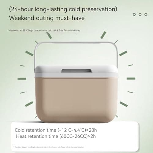 Personal Kühlbox, 5L Small Hard Cooler Box Cooling Warm Insulated Ice Chest Lunch Box for Picnic Beach Travel Concerts Sports Fishing Camping Travel Car Beach and More — view 6
