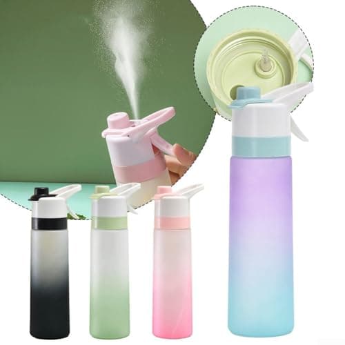 Portable 700ml Spray Water Bottle with Flip Mouth Design and Straw Leak Proof for Outdoor Sports and Travel (Purple) — view 6