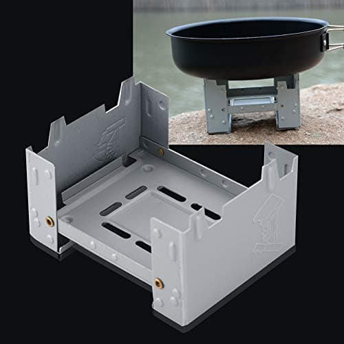 Ultralight Folding 95 x 75mm Solid Fuel Outdoor Army Camping Folding Portable Pocket Stove Burner Pocket Stove for Wood Burning Camping — view 2
