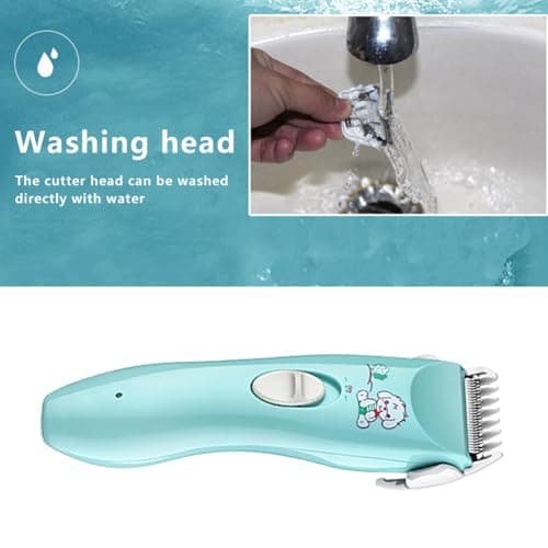 Baby Hair Clippers | Waterproof Kids Quiet Hair Trimmer | Silent Hair Clippers For Children | Hair Clippers For Kids | Rechargeable Hair Trimmer | Professional Waterproof Silent Trimmer For Toddler Ha — view 3