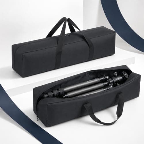 31.5 Inch Tripod Carrying Case, 3 Pack Sports Duffel Luggage Bag with Dual Handles 600D Oxford Large Equipment Storage Bags for Fishing Tent Umbrella Lights Cameras Microphone and Music Stands — view 3
