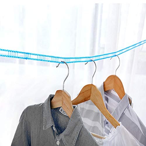 XINGSUI 2 Pcs Windproof Clothesline,Portable Travel Clothesline(Blue,Green) — view 5