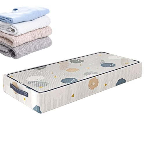 Underbed Storage Containers Foldable Stackable Organizers Rolling Wheels