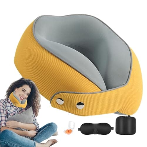 Memory Foam Travel Pillow Magnetic Buckle Sleep Masque — view 6