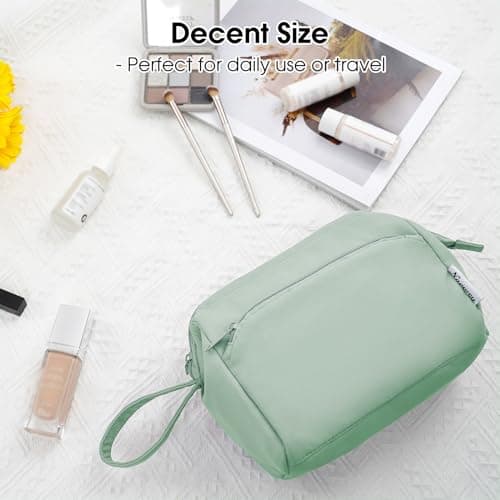 Narwey Makeup Bag, Travel Toiletry Bag, Wide-Open Wash Bag for Women — view 6