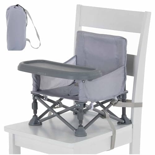 Puggle Easy Fold Travel Highchair Booster Seat - Flint Grey — view 4