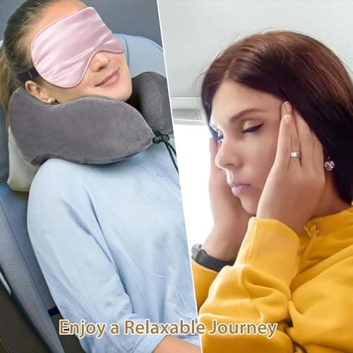 JroyJoy Super Soft Silk Sleep Mask, 100% Blackout for Sleeping (4 Packs) — view 4