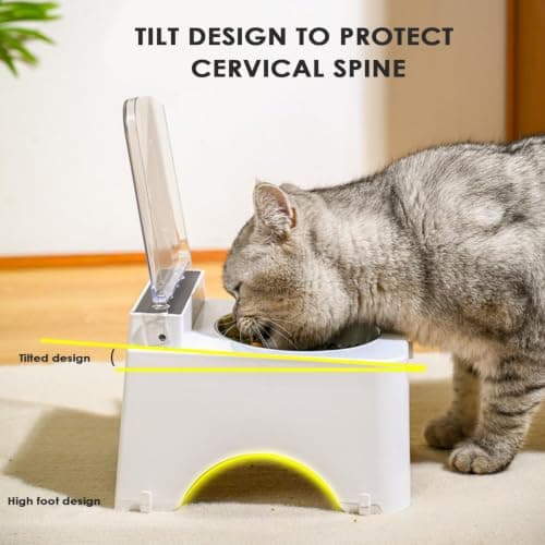 Automatic Pet Feeder - Sensor-Activated Motion Lid | Smart Cat Food Bowl — view 2