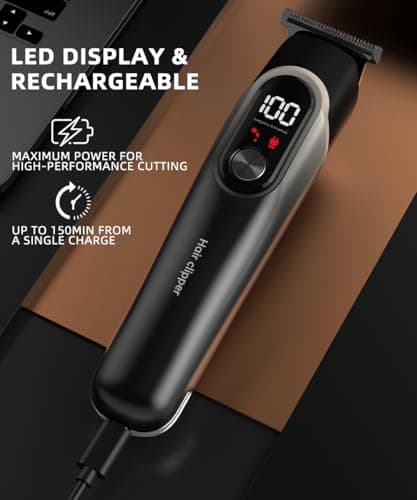 Beard Trimmer Men Rechargeable All-in-One Style Kit, Shaving Kit with 16-in-1 Trimmer for Beard, Nose & Ear, Body, Manscaping, Hair Clippers & More, Holiday Gifts for Men — view 4
