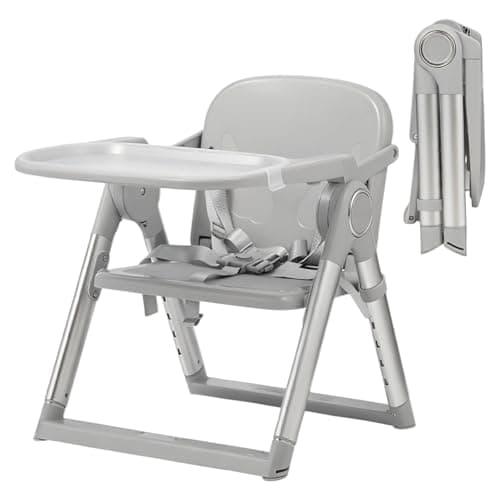 MFSLOVE 3 in 1 Portable Folding Baby Booster Seat with Feeding Tray,Compact Travel Booster Chair for Indoor/Outdoor Use, Toddler Booster Chair with Travel Bag,6 Months to 3 Years