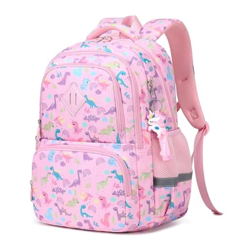 QIXIHU Kawaii Printed Girls Bookbags for Elementary, Kids Backpack, Lightweight School Backpack for Kindergarten, Water Resistant Teen Backpacks