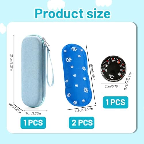 Monjaro Travel Case, Compact and Portable Insulin Pen Case with Ice Packs and Mini Thermomete, Insulin Cooler Travel Case for Medication Storage, Ideal for Travel, Camping, and Daily Use — view 2