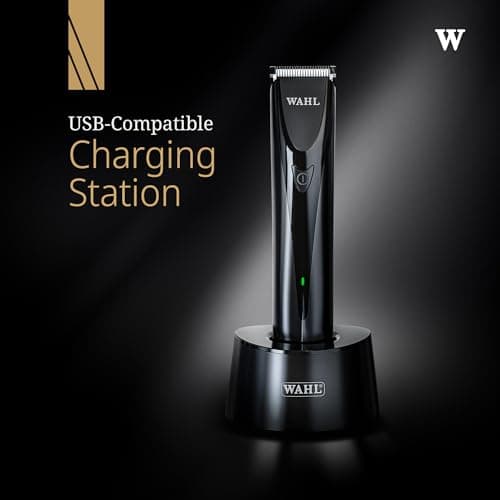 Wahl Chromini Duo Cordless Hair Trimmer with U-Blade & T-Blade, Precision Detail Trimmer for Barbers, Close Cutting, Line-Ups & Edging, Lightweight Ergonomic Design, Rechargeable Grooming Kit — view 4