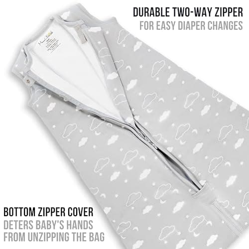 Organic Cotton Baby Sleeping Bag 1.0 TOG Wearable Blanket Sleep Sack 2-Pack — view 6