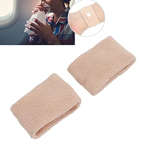 Motion Sickness Bands Nausea Relief Travel Wristbands Travel Motion Sickness Relief AntiNausea Wristband for Car or Sea Sickness(Skin Color) — view 5