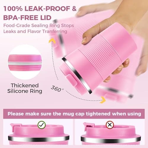 KANGSIT Travel Mug, Insulated Coffee Cup, 380ml — view 4