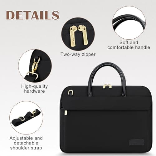 RAINYEAR Laptop Bag for 15.6 Inch Notebook 15-16 Inch Macbook Air/Pro M5 — view 3