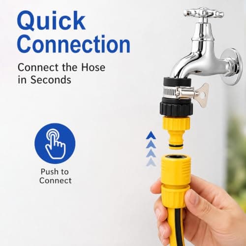 EUQWOSDD 2 Pack Universal Tap Hose Connectors, Mixer Tap Adapter for Kitchen Garden Bath — view 5