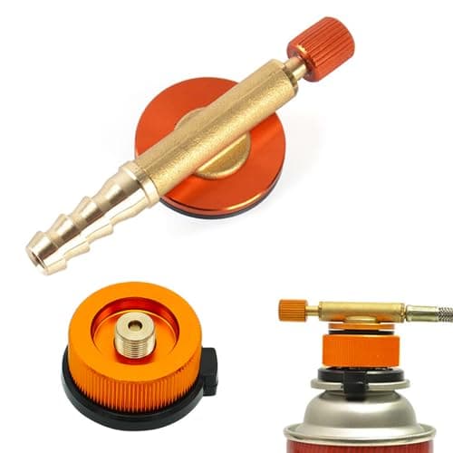 Valve Caps Camping Gas Refill Adapter for Butane Canister, 2 Piece Set