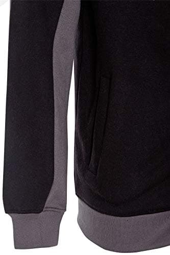 shelikes Mens Tracksuit Set Zip Up Hooded Top & Bottom Trouser Jogger Sweat Suit Set For Casual Exercise Gym Jogging Running Sports — view 6