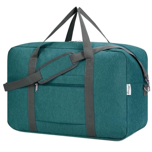 Large Cabin Bag 56x45x25, Weekend Overnight Bag for Women, Holdall Hospital Bag for Women, Travel Duffel Bag Carry on Luggage for Men 40L (Teal)