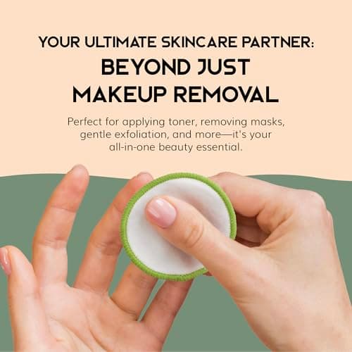 Greenzla Reusable Makeup Remover Pads, 20 Pack with Storage Box — view 4
