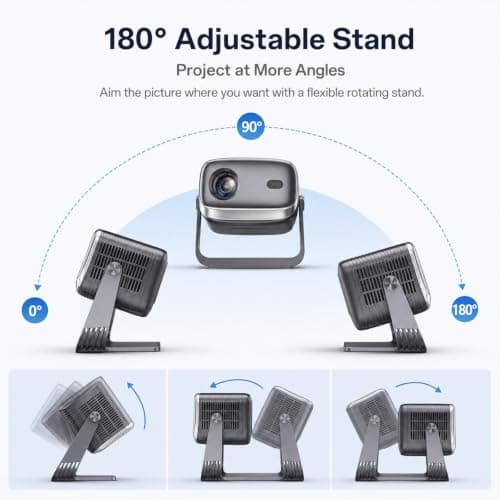 Outdoor Projector with WiFi & Bluetooth, Auto Focus Smart Short Throw — view 5