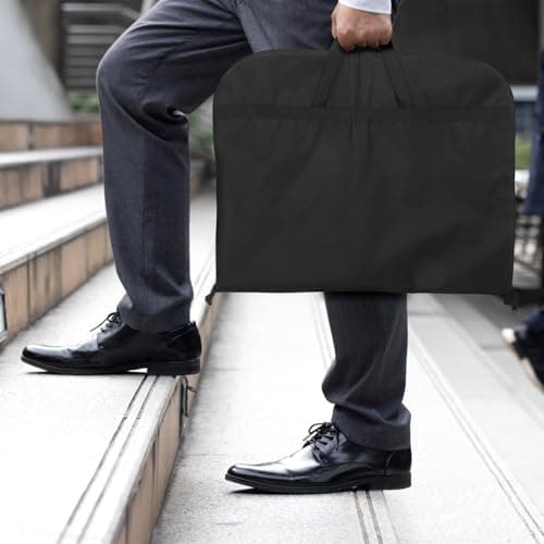 Zerodeko Oxford Fabric Suit Garment Bag for Men with Wrinkleless Storage and Large Capacity Travel Garment Bag for Back to School Party and Graduation Festival and Dresses — view 6