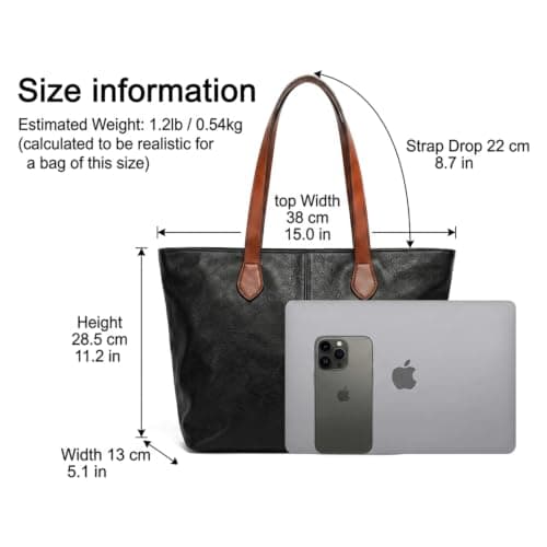 AOSSTA Tote Bags For Women Lightweight Shoulder Bag Handbag (Silver) — view 3
