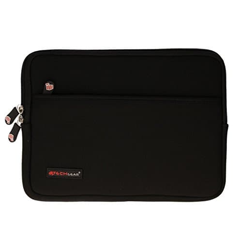 TECHGEAR Pro Sleeve [10] Slim Neoprene Zipped Protective Sleeve Case Cover, Anti-Shock Bubble Interior fits Samsung Tab A 10.1 2019, T580, Tab A 10.5 T590, Tab S6 T860, S5e S4 10.5, Tab S3 S2 9.7 etc — view 4