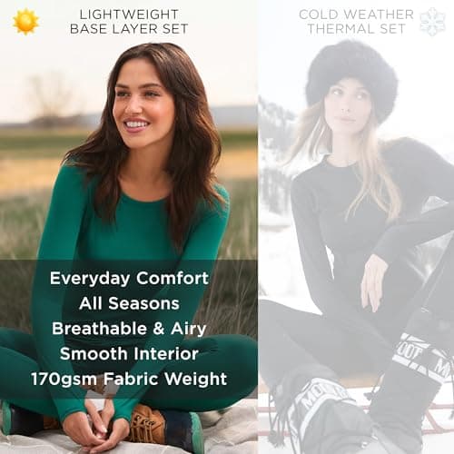 Cuddl Duds Lightweight 2 Piece Active Base Layer Matching Sets for Women — view 6
