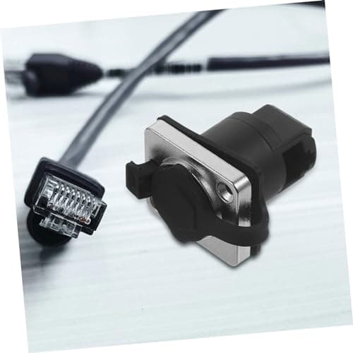 Rj45 Bulkhead Connector 90 Degree Splashproof Network Extension — view 4