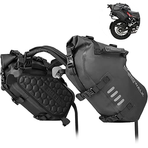Rhinowalk Motorcycle Saddle Bag Waterproof 18L (9L*2) Motor Saddlebags Side Bags Pannier Bag Trunk Motorcycle Accessory