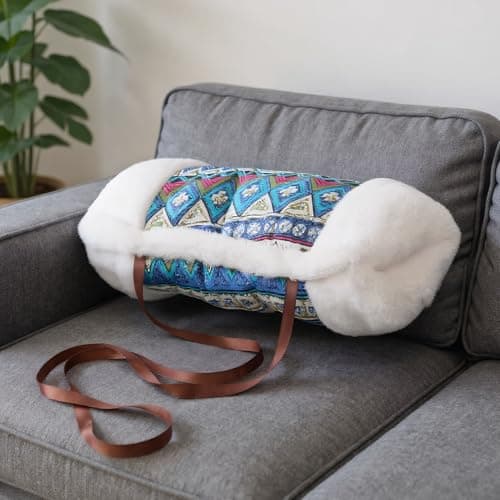 Warm Muff for Hands - Plush Warm Hand Muffler | Soft Arm Warmer for Outdoor Winter Hiking Stadium Concerts Event Staff Bus Travel Shopping Delivery Football — view 3