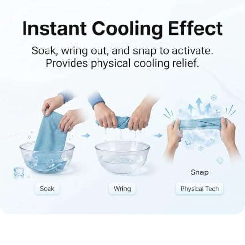 dravix Cooling Towel 2 Pack for Running Gym Hiking Outdoor Sports Quick Dry — view 4
