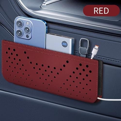 Car Storage Bag Phone Holder Adhesive Net Pocket Design Space Efficient Family Travel Organizer — view 6