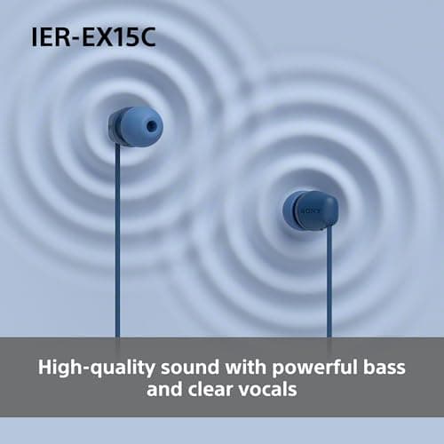 Sony IER‑EX15C USB‑C Wired Earbuds with Mic – Lightweight In‑Ear Headphones for Android, iPhone, Laptop & PC – Tangle‑Free Cable, Clear sound – Perfect for Travel & Everyday Use – Black — view 5