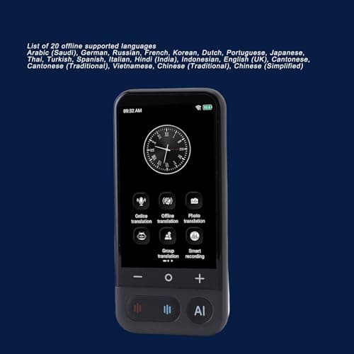 Generic Language Translator Device Efficient Multilingual Support for Travel Business ABS Portable WiFi Record Translation for Senior Users — view 3