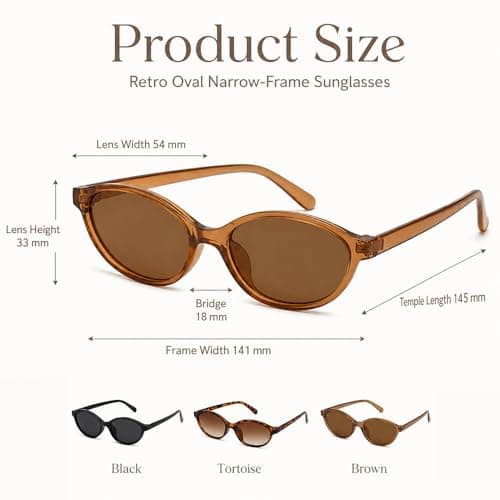 iohsxae Vintage Cat‑Eye Sunglasses for Women, Lightweight UV400 Protection Sunglasses for Beach Festival Travel Outdoor Daily Wear — view 2