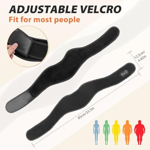 Cordless Neck Heating Pad with Vibration Massage, Portable Neck Warmer with 660nm Red Light, 3 Heat Levels, 3 Vibration Modes, and 3000mAh Battery, Suitable for Women Men, 85cm Length — view 6
